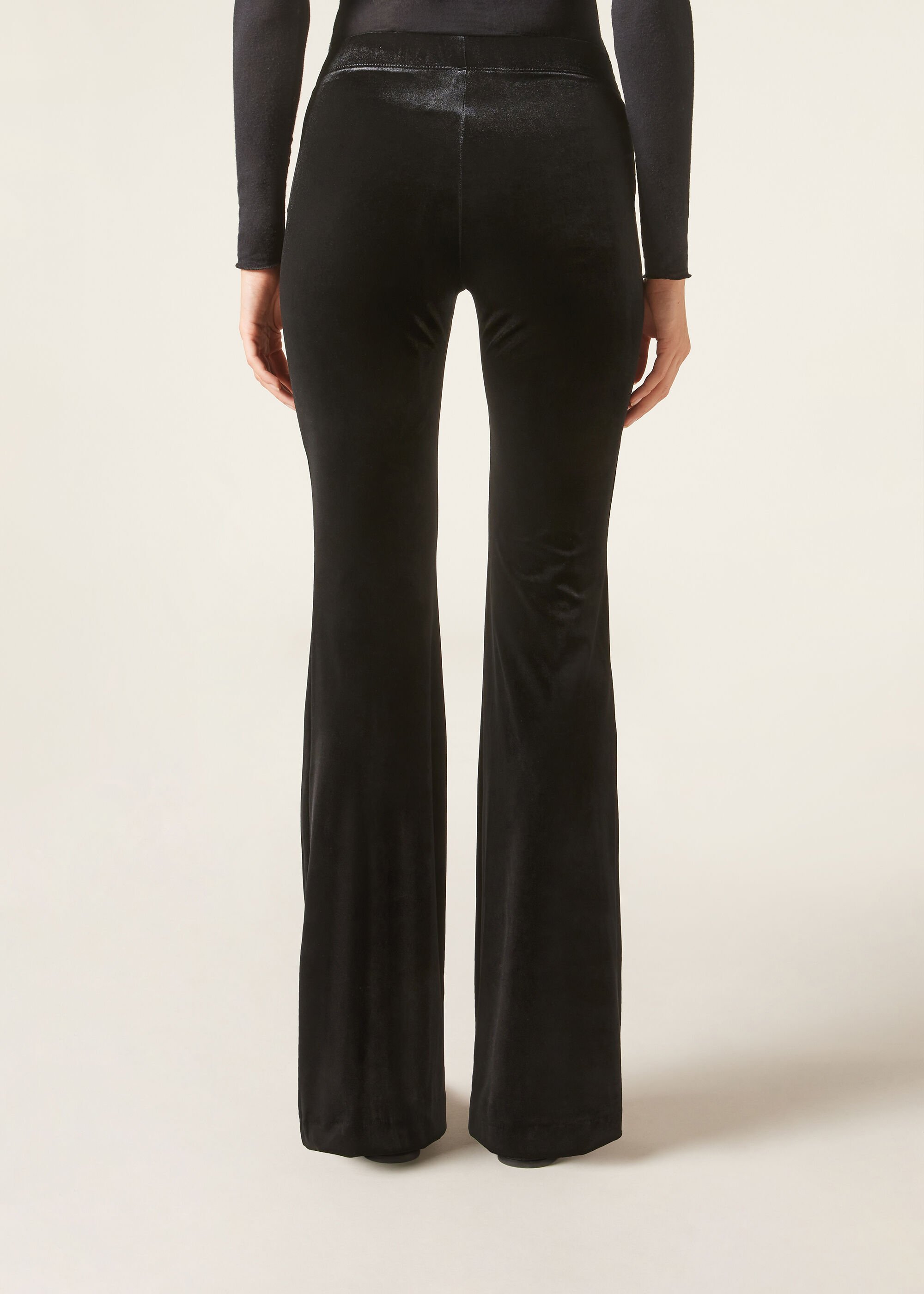 Velvet Flared Trousers
