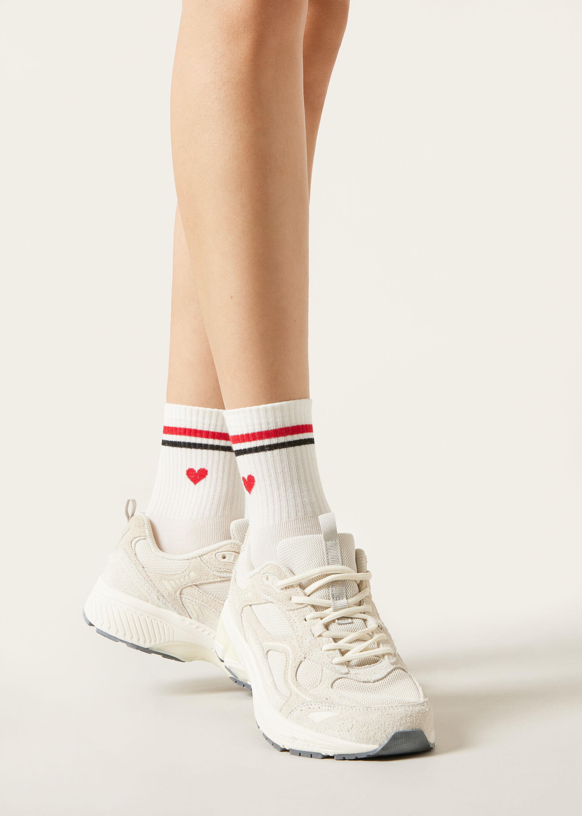 Chaussettes de sport cœurs