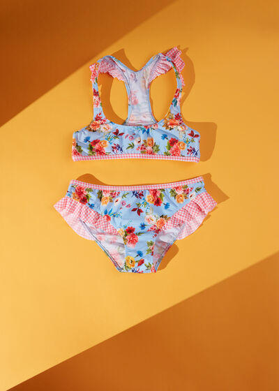 Dvodijelni kupaći kostim za djevojčice cvjetnog uzorka Masha