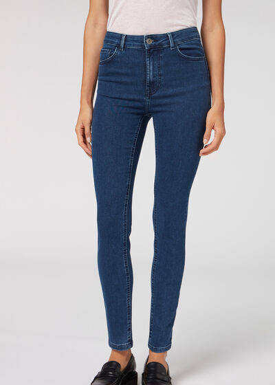 Soft Touch High-Waist Skinny Push-up Jeans