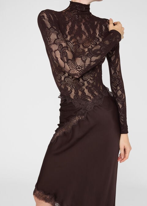 Top en Résille à Fleurs Pop