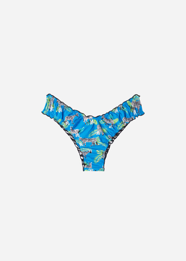 Reversible High-Cut Brazilian Swimsuit Bottom Cancun