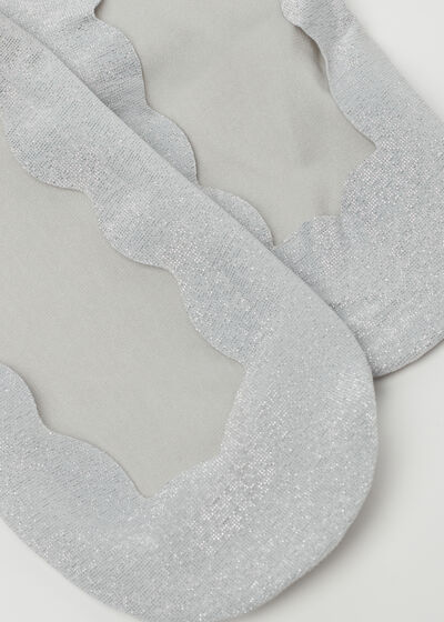 Füßlinge mit Glitzer