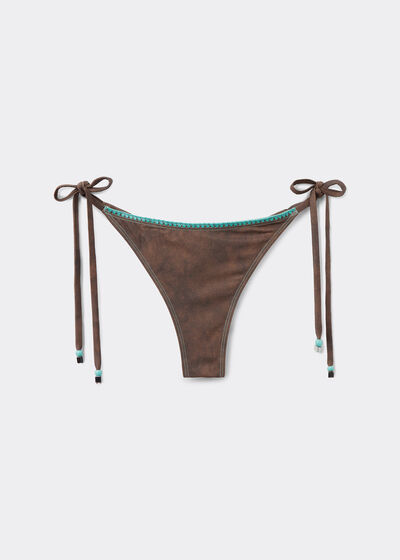 Tie Bikini Bottoms Texan Paisley