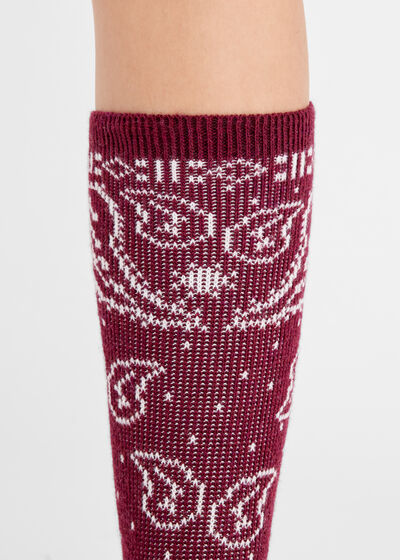 Bandana Socks with Cashmere