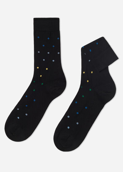 Pánske krátke ponožky s celoplošným klasickým vzorom