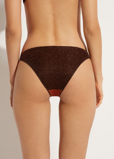 Bikinihose mit Lamé Lisbona