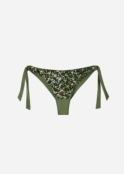 Bas de Maillot Brésilien à Nœuds à Paillettes Hypnotic Light