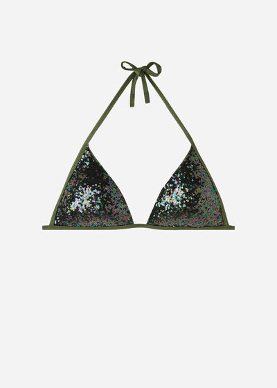 Triangelformad bikiniöverdel med graderad vaddering Glowing Surface