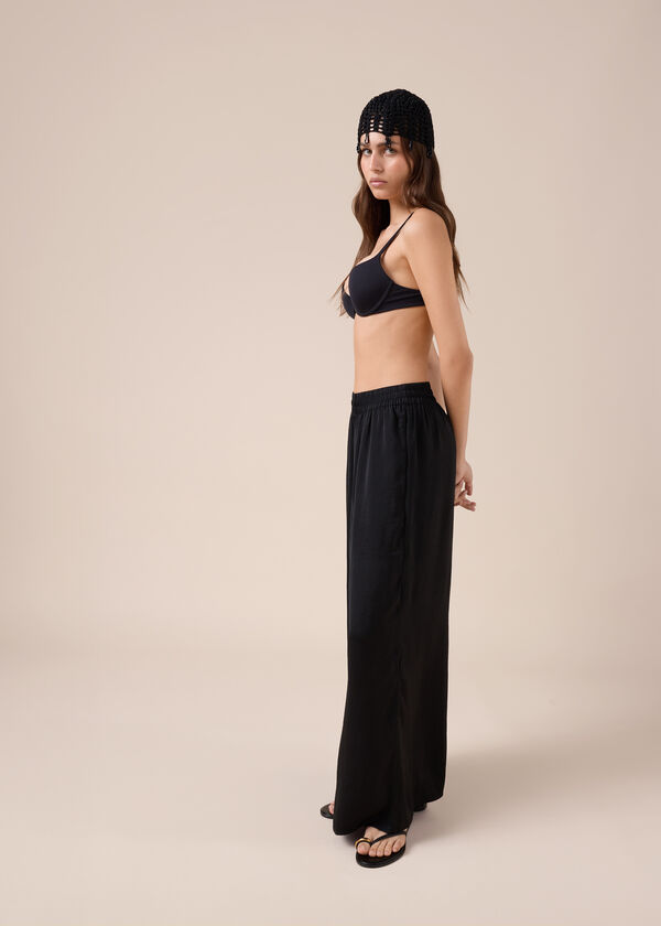 Shiny Palazzo Trousers