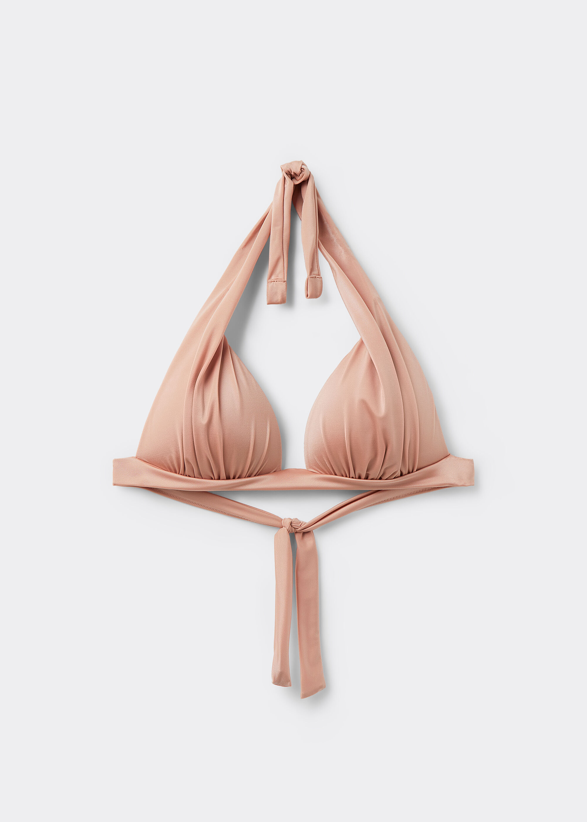 Haut de maillot triangle rembourré progressif Shiny Satin