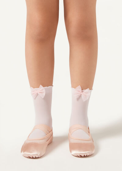Girls’ Bow Socks