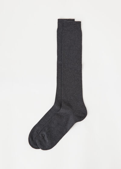 Sıcak Tutan Pamuklu Uzun Erkek Çorabı