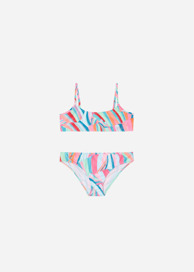 Plavky dvojdielne dievčenské Neon Summer