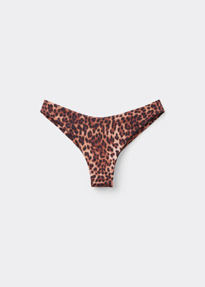 Bas de maillot brésilien Brown Animalier