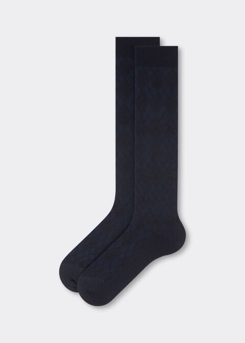 Calze Lunghe con Cashmere da Uomo