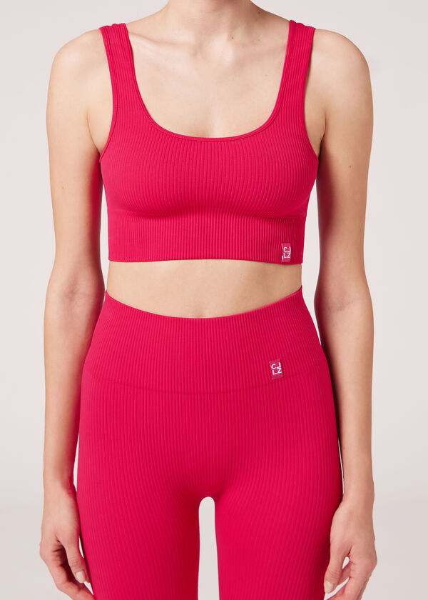 Ribbed Seamless Sport Top - Fitness Top - Calzedonia