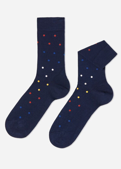Krátké pánské ponožky s celoplošným klasickým motivem