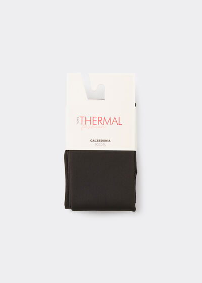 Girls' Sheer-Effect Thermal Tights
