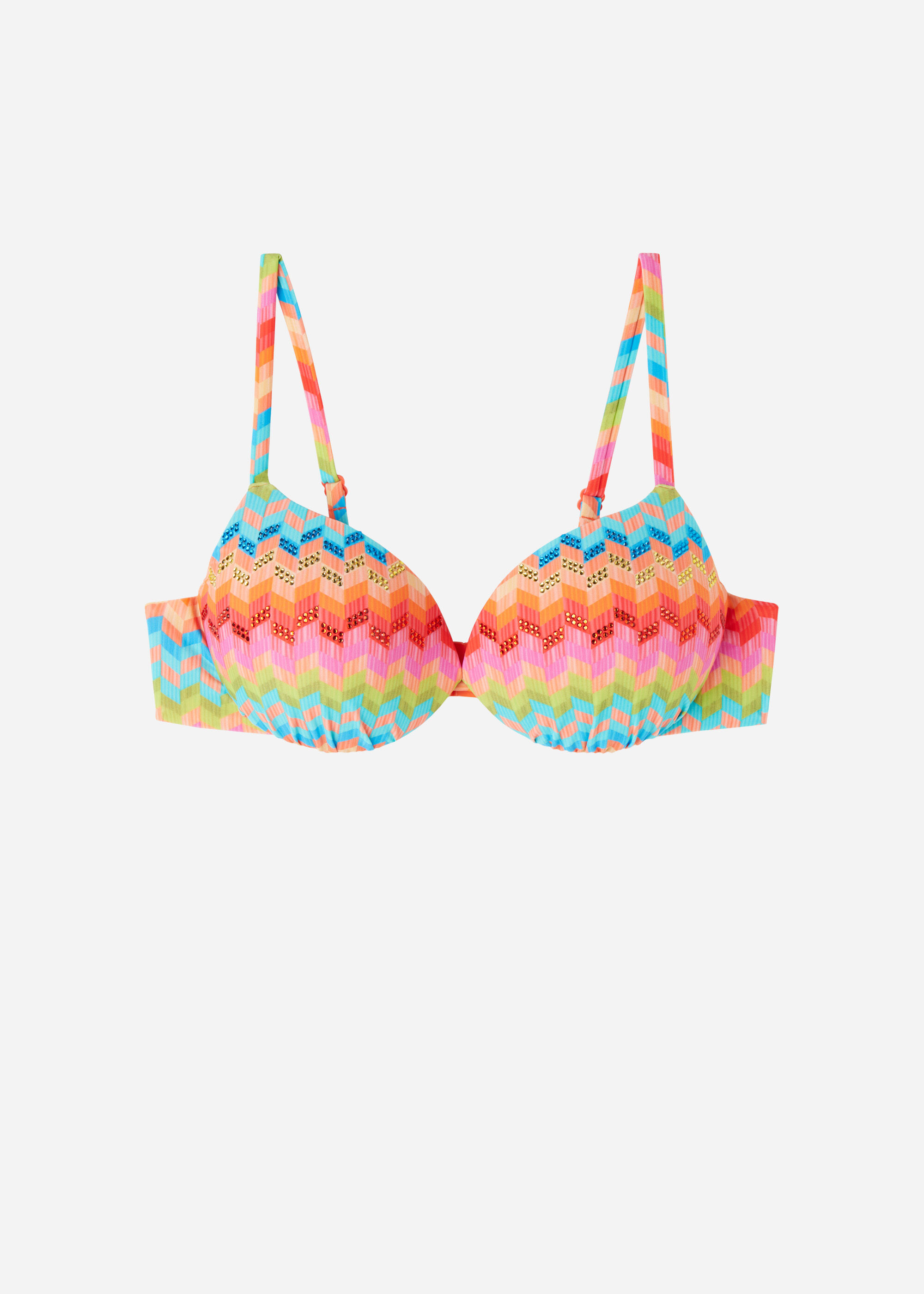 Haut de maillot push-up à rembourrage léger Rainbow