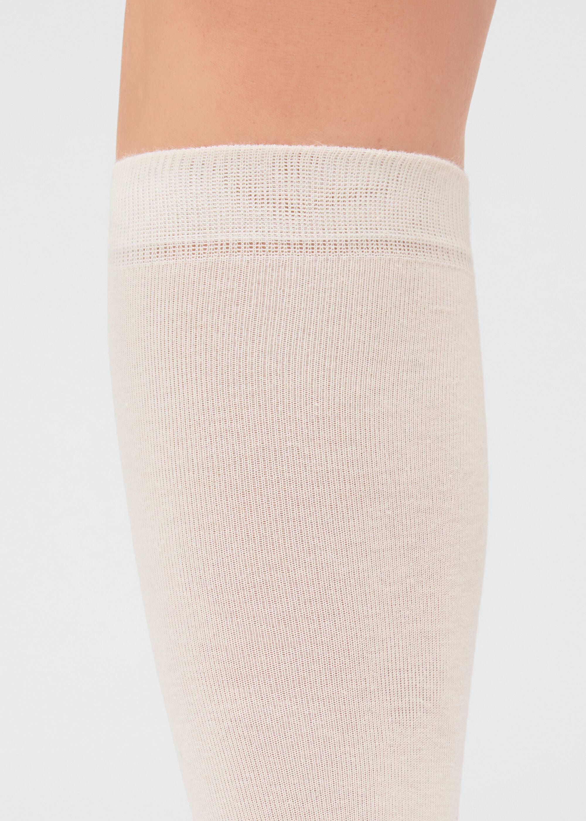 Tall Satin Cotton Socks