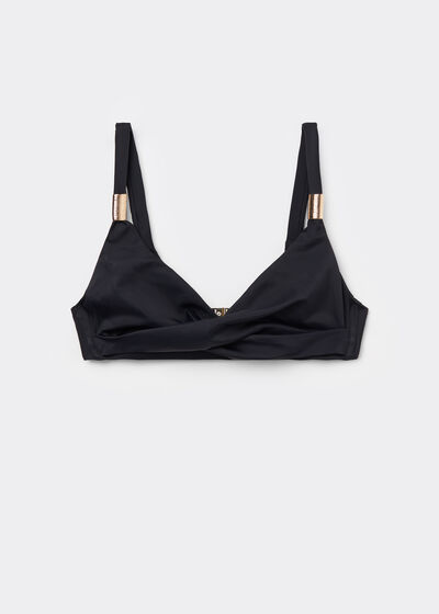 Haut de Maillot Triangle Drapé Scultura