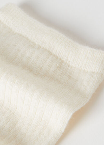 Krótkie prążkowane skarpety z bawełny Soft