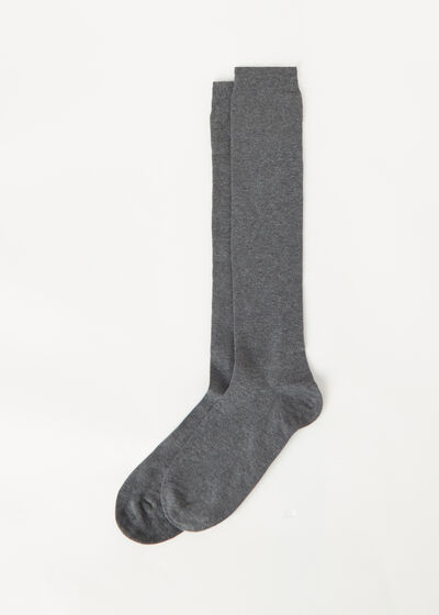 Lange Socken aus Winterbaumwolle für Herren