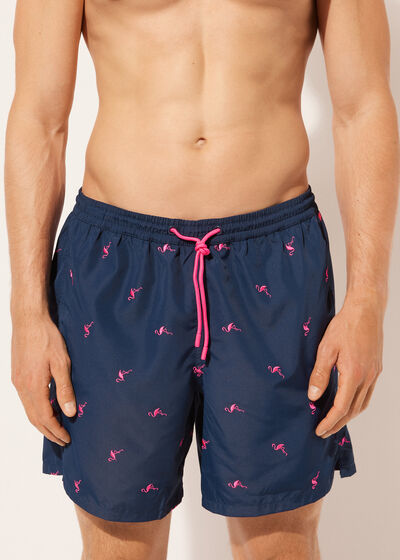 Men’s Patterned Boxer Swim Shorts Formentera