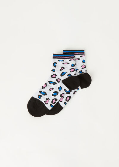Girls’ Animal Print Short Socks