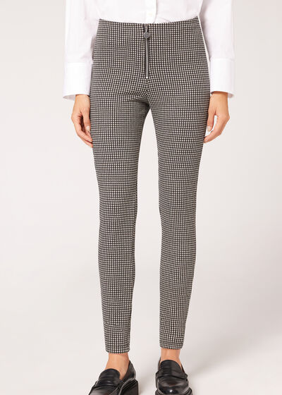 Soft Touch Skinny Leggings with Zip