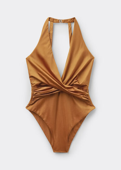 Egyr&eacute;szes F&uuml;rdőruha Shiny Satin