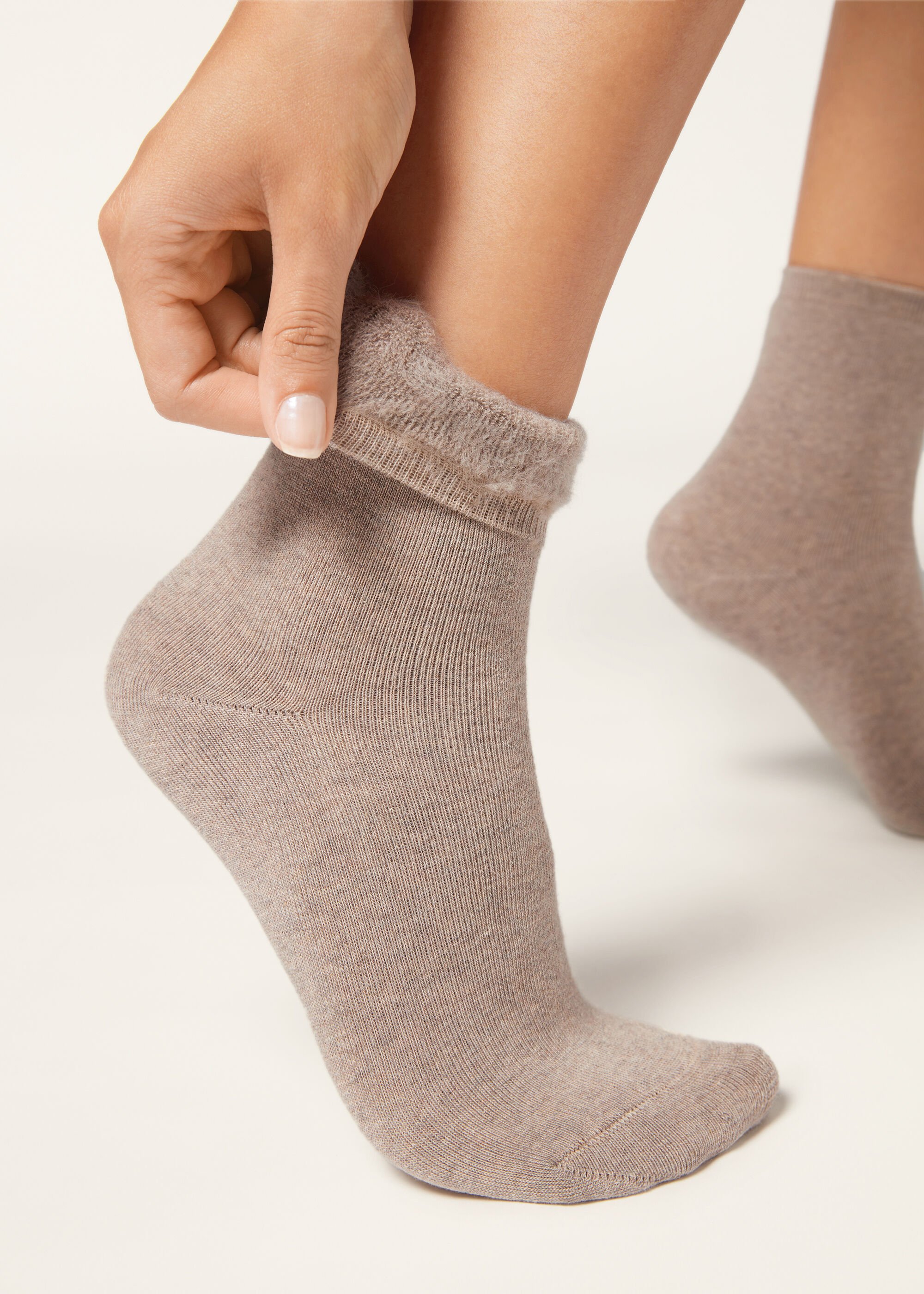 Short Cotton Thermal Socks