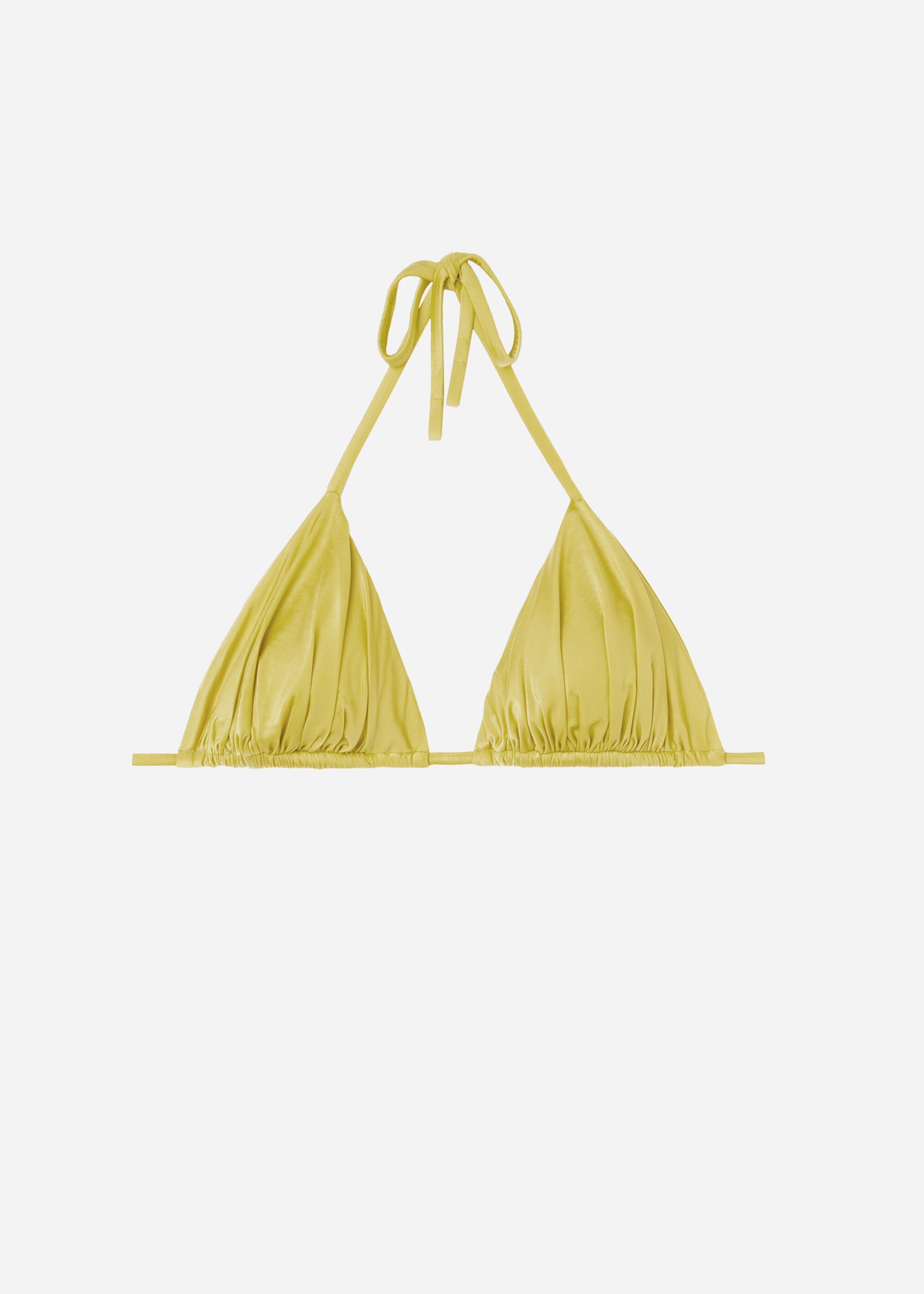 Triangle-Bikini met Uitneembare Vulling Shiny Satin