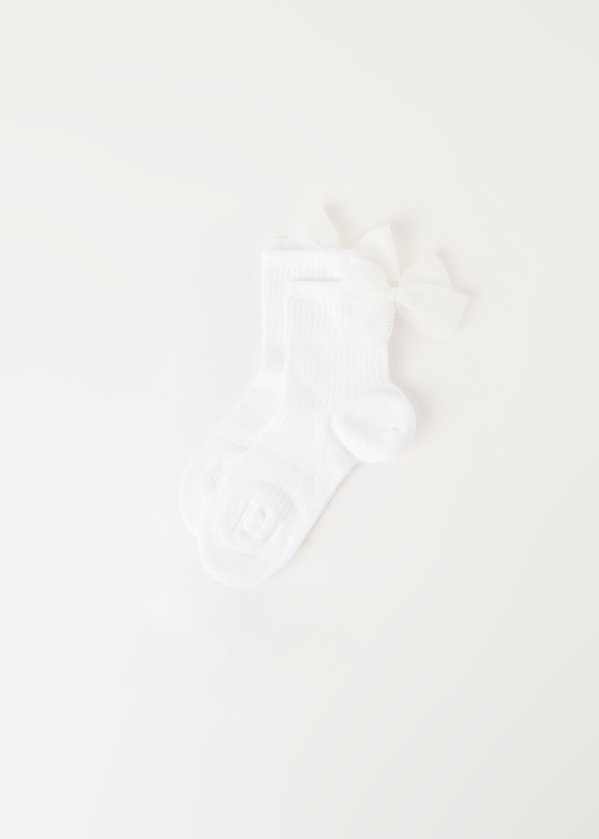 Chaussettes courtes avec nœud pour fille