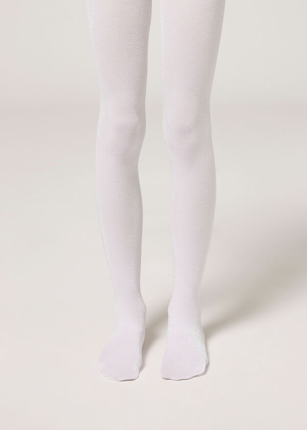 Girls’ Glitter 70 Denier Opaque Tights