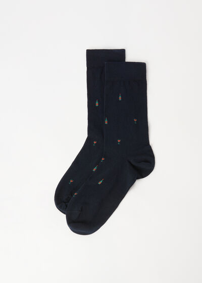 Krátké pánské ponožky s celoplošným vzorem