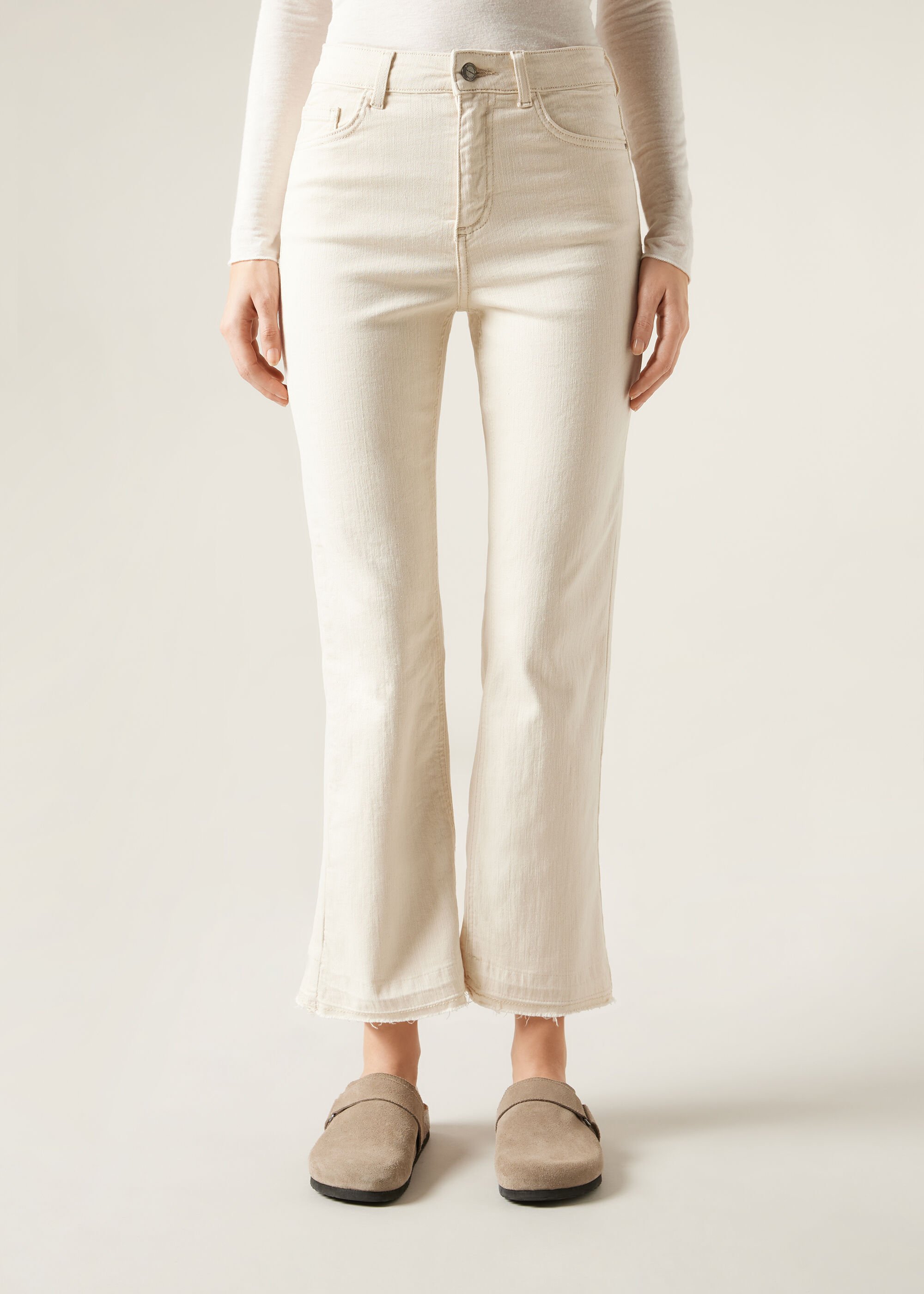 Jeans a Zampa Cropped