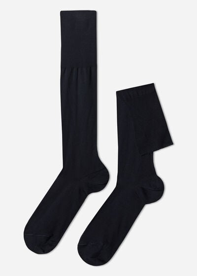 Men’s Lisle Thread Long Socks