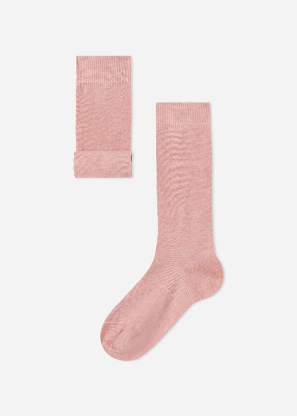 Kids’ Breathable Cotton Long Socks