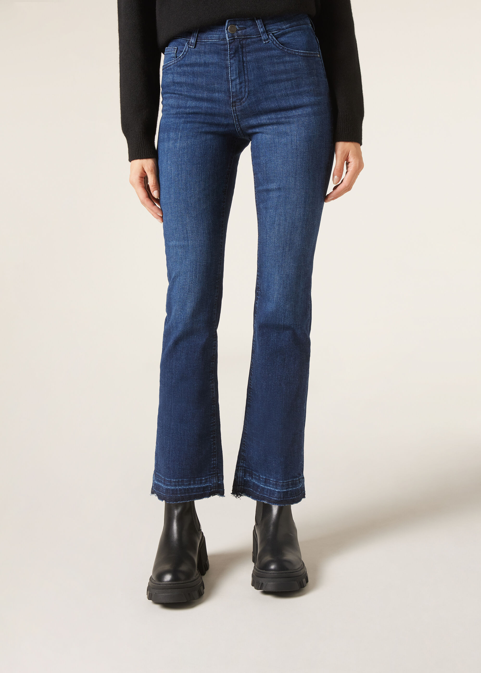Flared Cropped Pants main image 0