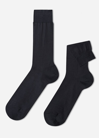 Chaussettes courtes avec fil d’Écosse pour homme