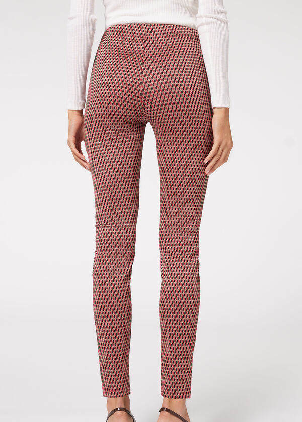 Stretch Knit Skinny Leggings with Zip - Calzedonia
