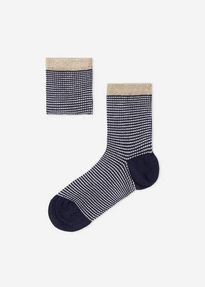 Шкарпетки з Люрексовою Резинкою Дівочі