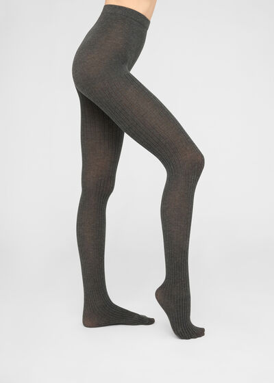 Soft Touch Ribbed Tights
