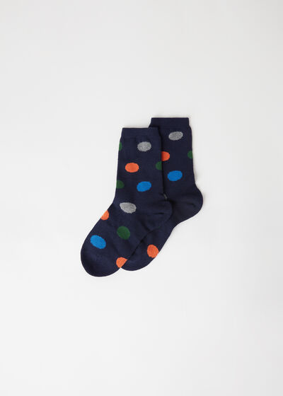 Chaussettes Courtes à Pois pour Enfants
