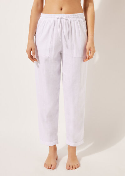 Linen and Viscose Trousers
