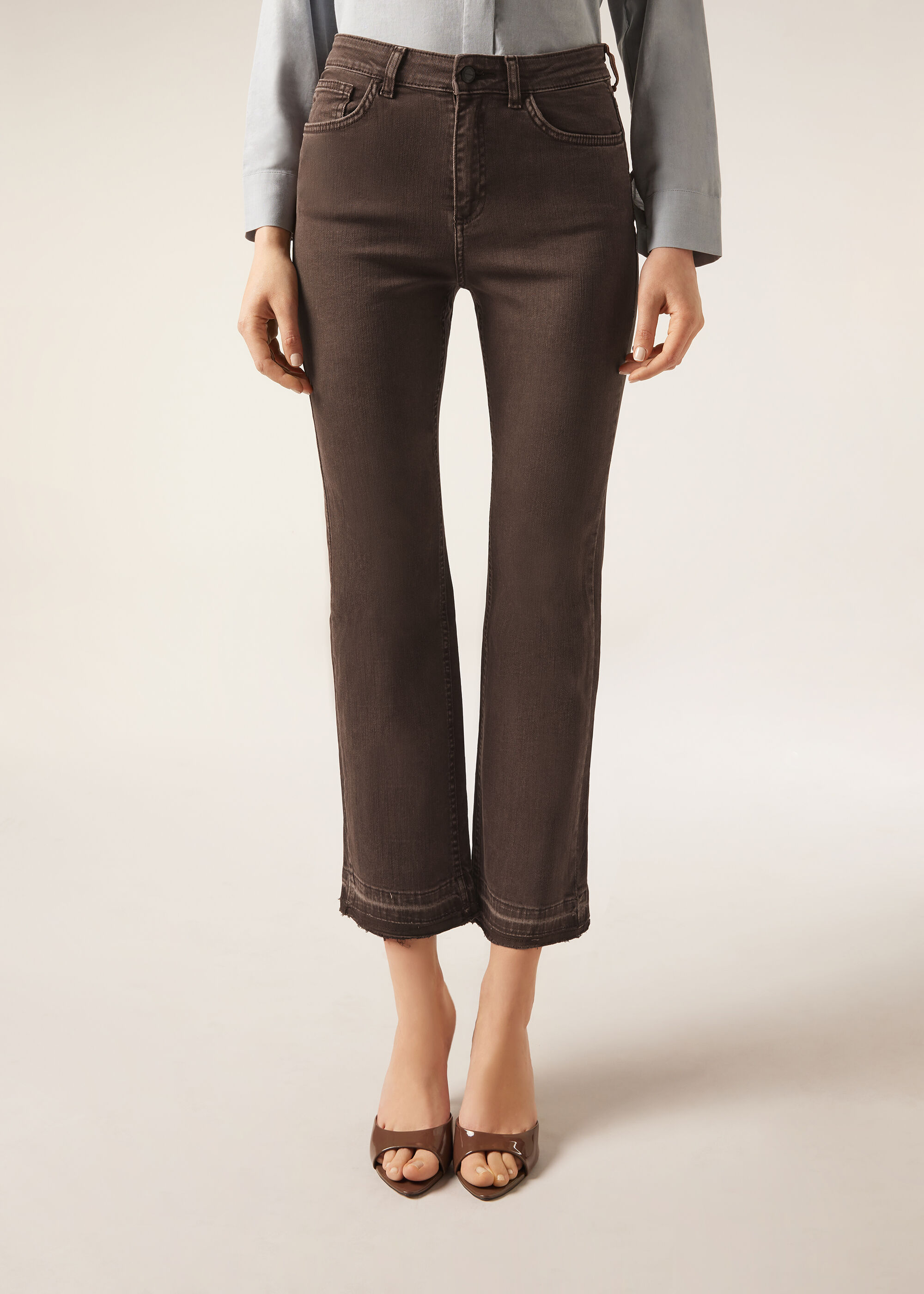 Jeans a Zampa Cropped