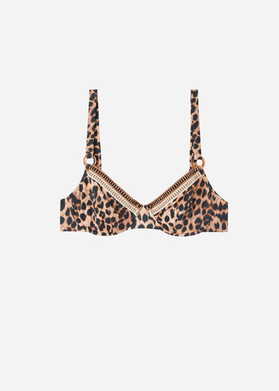 Μπαλκονέ Σουτιέν Μπικίνι με Animal Print Bilbao