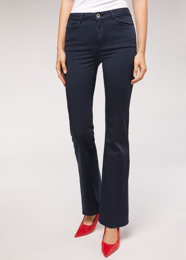 Eco Light Denim Flared Jeans